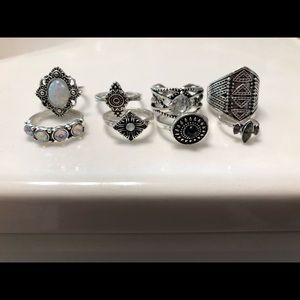 8 Pc Stacking Ring Set